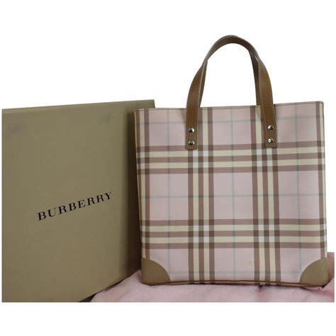 burberry transparent pink tote bag|burberry packable tote bag.